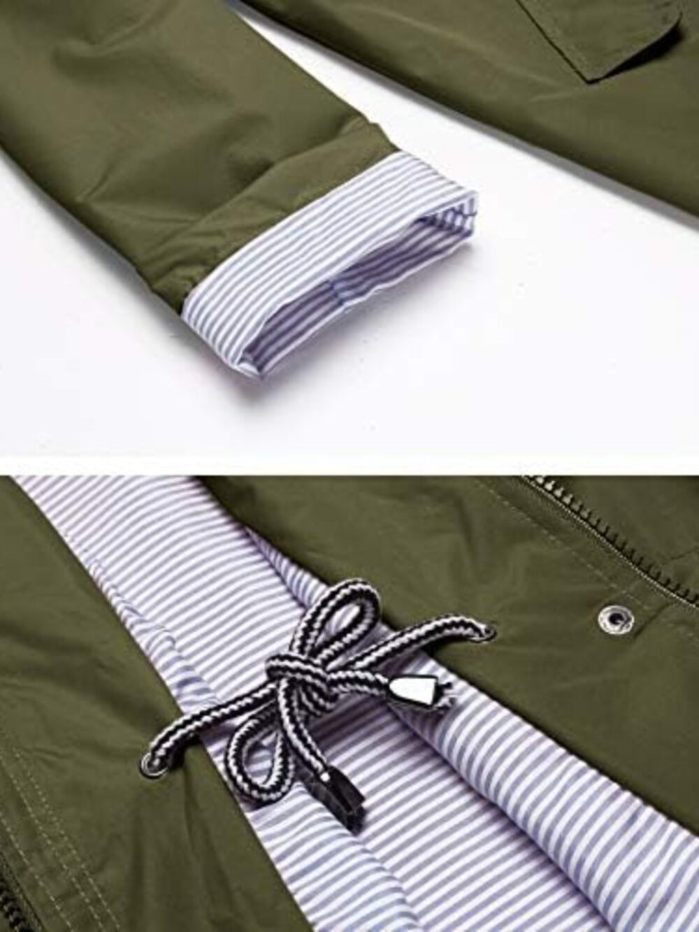 Waterproof Hooded Raincoat for Women | Long Trench Windbreaker Jacket S-XXL - Picture 5 of 5